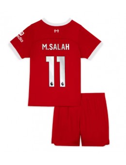 Liverpool Mohamed Salah #11 Replika Hemmakläder Barn 2023-24 Kortärmad (+ byxor)